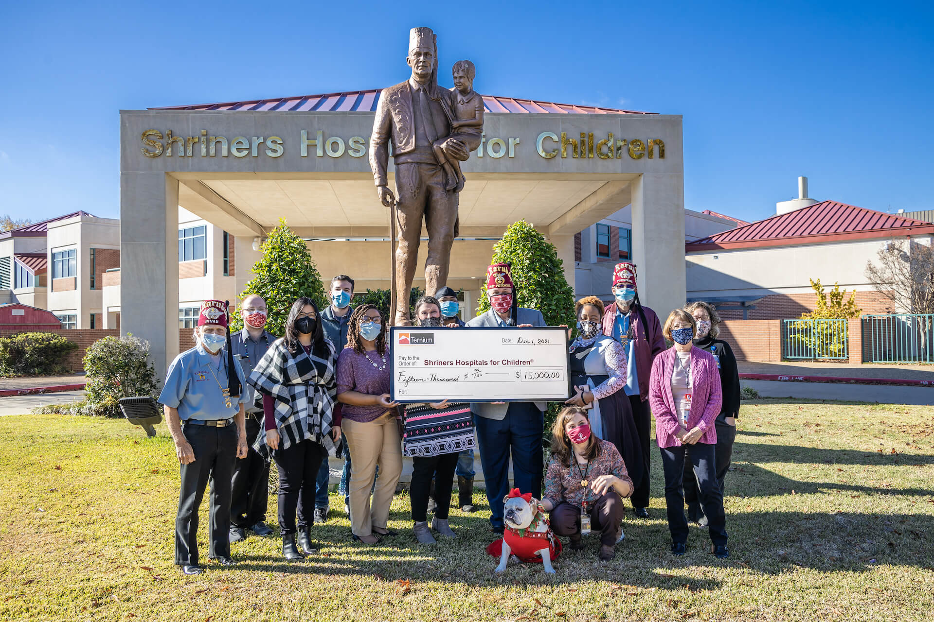 Ternium USA Makes Donation to Shriners Hospital for Children in Shreveport.