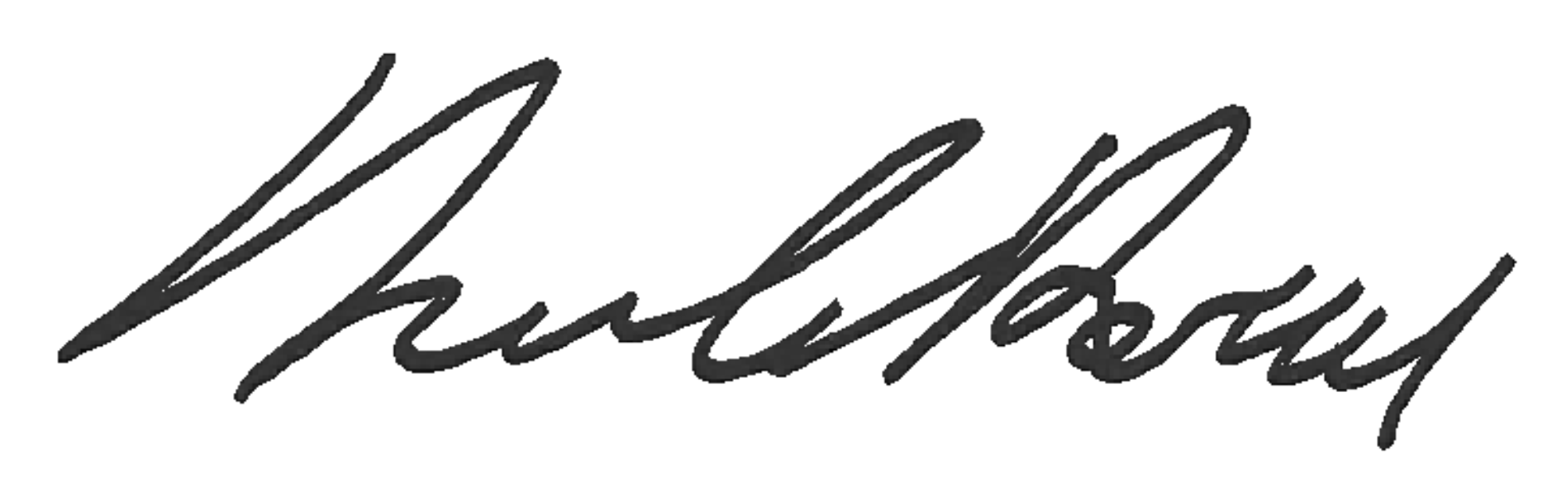 signature of president